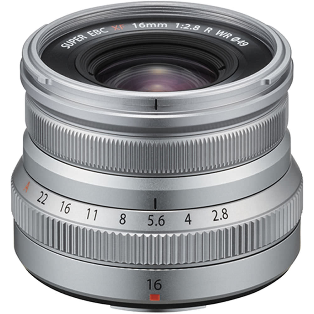 Fujifilm XF16mm f/2.8 R WR Lens – Silver