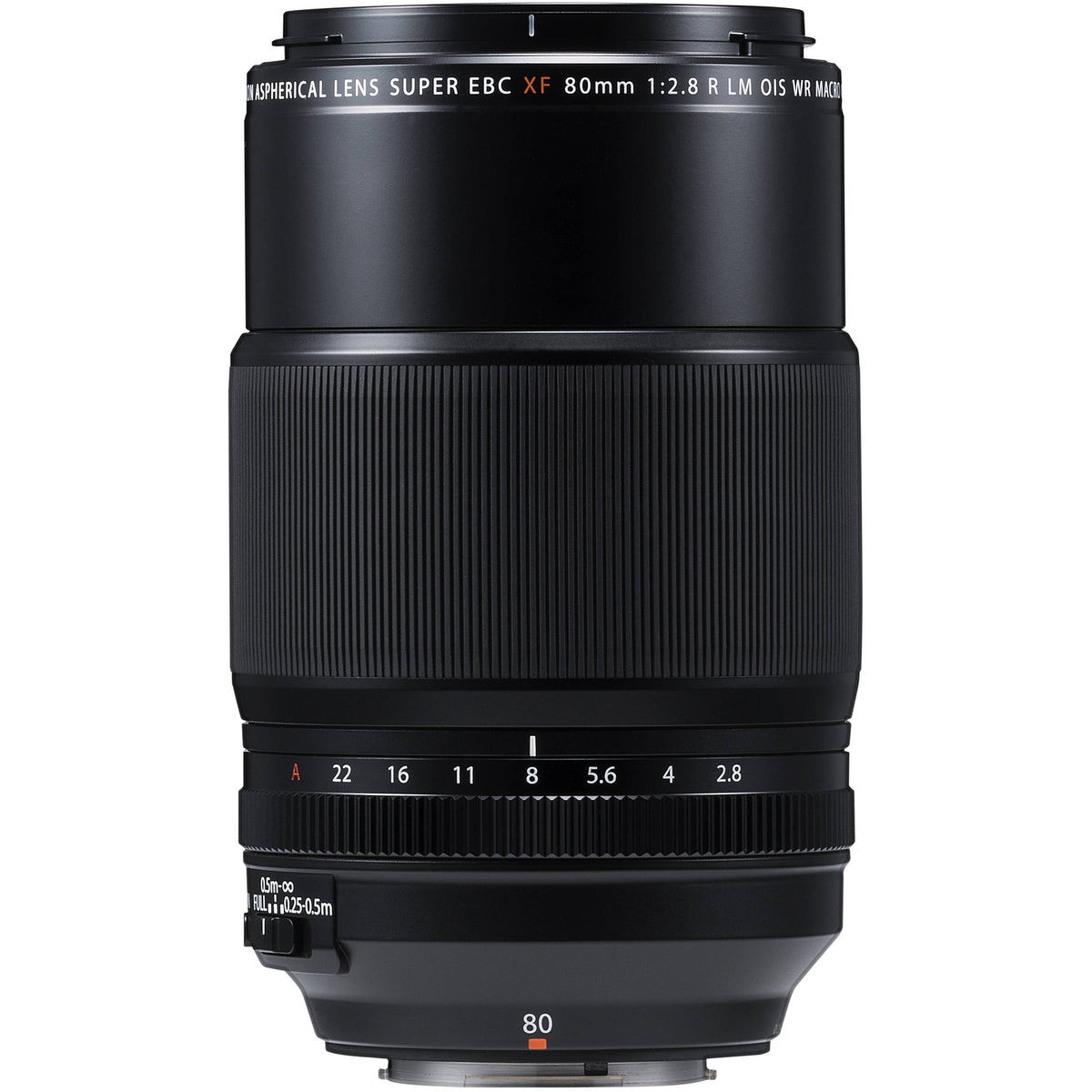 FUJIFILM XF80mm f/2.8 R LM OIS WR Macro Lens – Black
