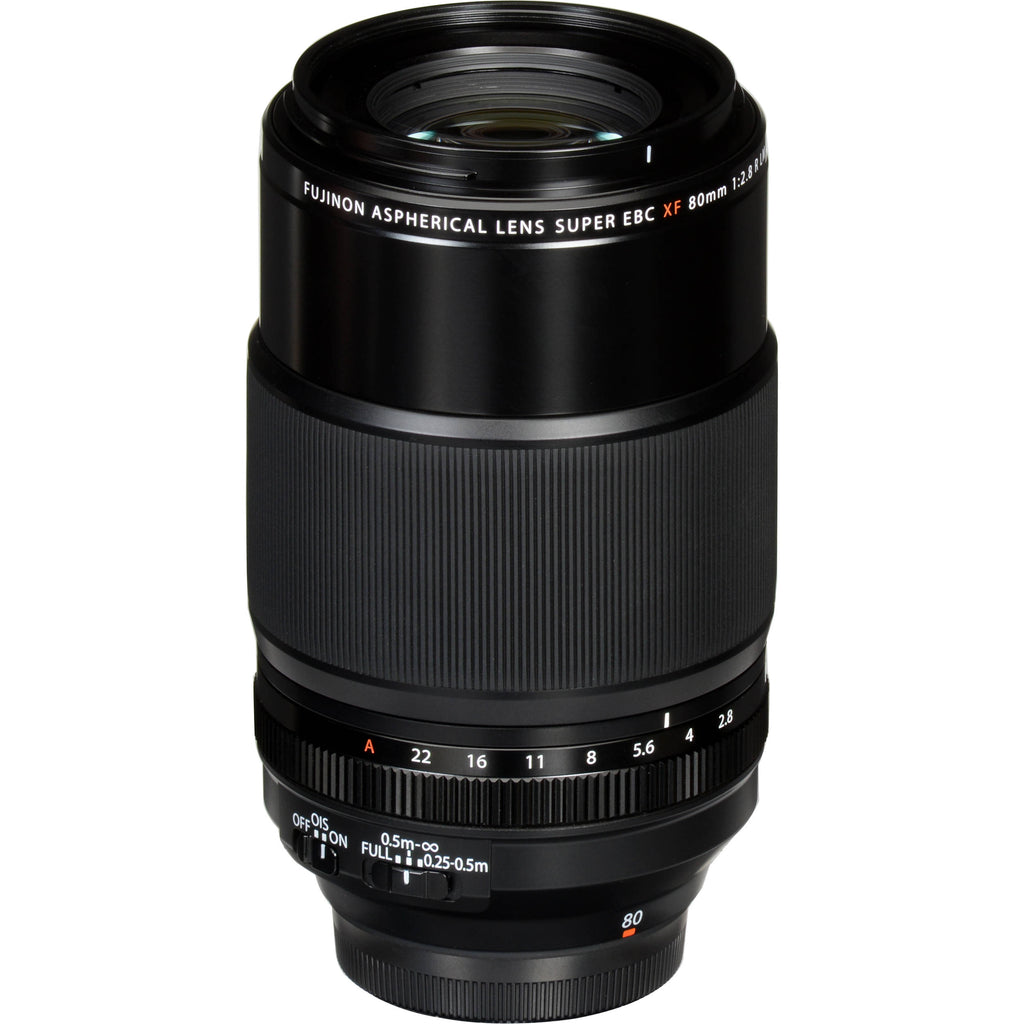 FUJIFILM XF80mm f/2.8 R LM OIS WR Macro Lens – Black