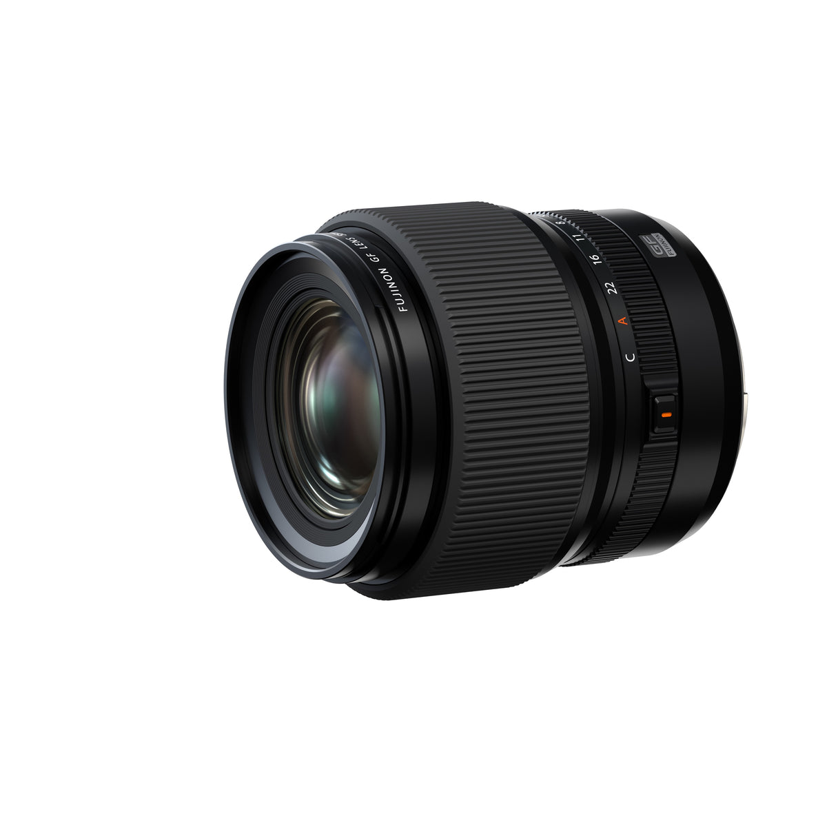 Fujifilm GF 55mm f/1.7 R WR Lens, angled view