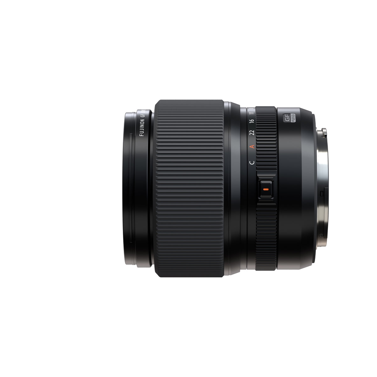 Fujifilm GF 55mm f/1.7 R WR Lens, side profile