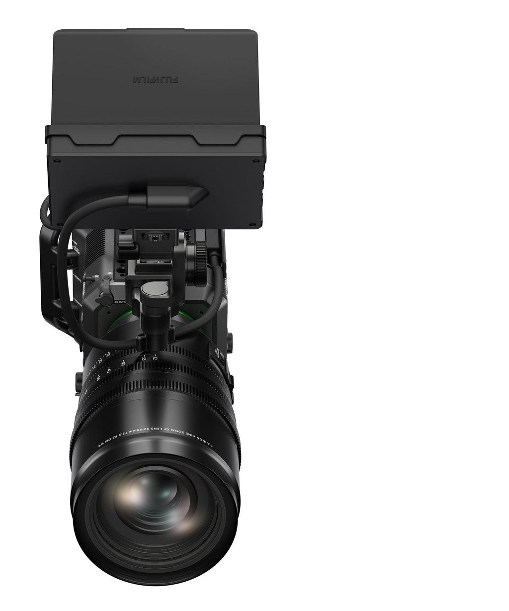 Fujifilm GFX ETERNA 55 — front view with GF32-90 lens