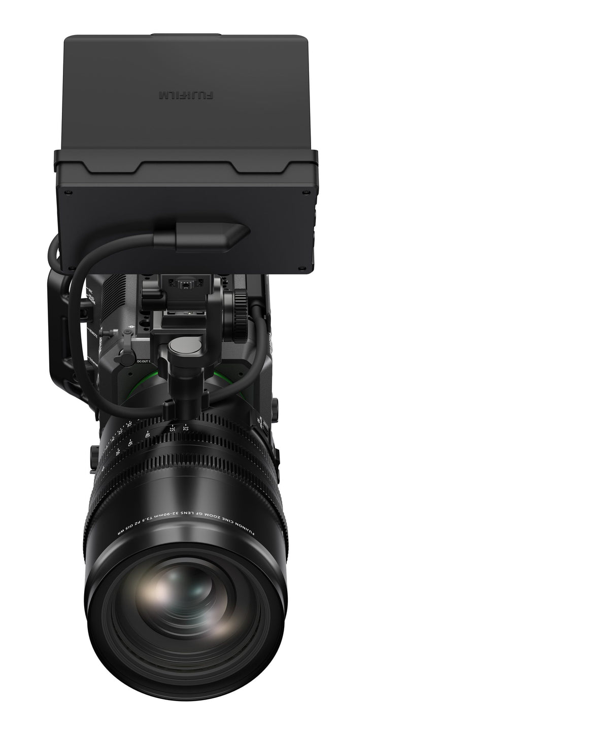 Fujifilm GFX ETERNA 55 — front view with GF32-90 lens
