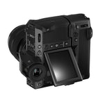 Fujifilm GFX100 II — rear view with GF32-64 lens