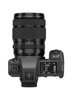 Fujifilm GFX100 II — top plate with GF32-64MM lens