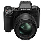 Fujifilm X-H2 — front three-quarter view with XF56MMF1 lens