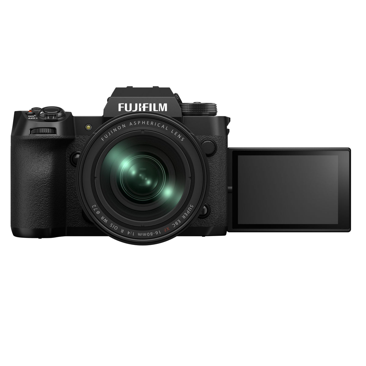 Fujifilm X-H2 — front view with XF16-80MM lens