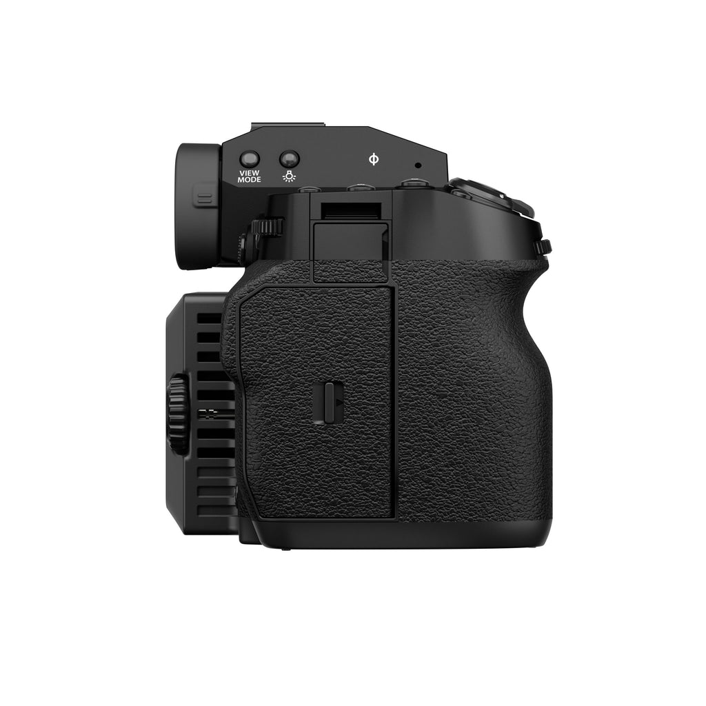 Fujifilm X-H2 — side view showing the card slot